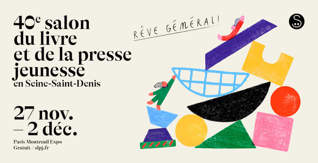 Affiche du Salon du livre et de la presse jeunesse de Montreuil 2024