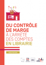 Capture d'écran de la couverture du guide "Du contrôle de marge à l'arrêté des comptes en librairie"